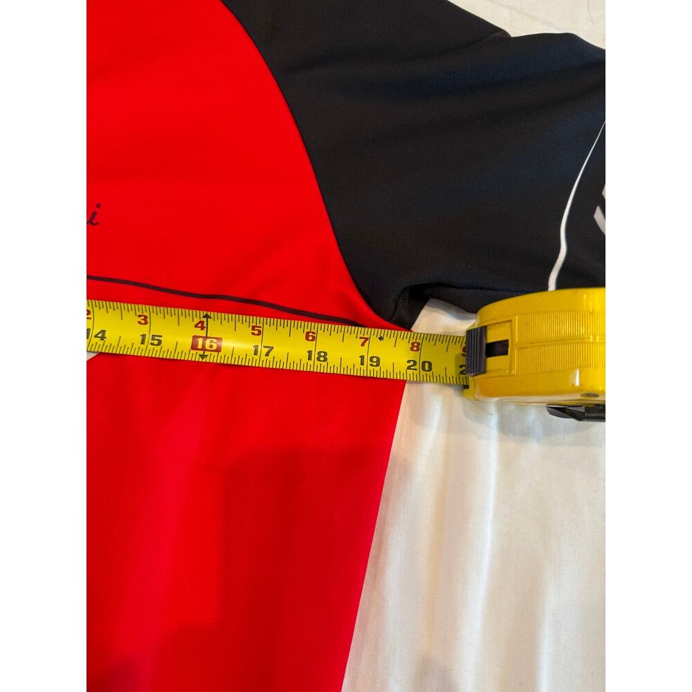 De Marchi Cycling Jersey Red/Black Half Zip Men’s XL Made in Italy Bike Shirt - Picture 6 of 7
